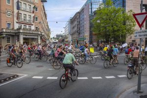 Einmal im Monat erobert die Critical Mass die Straßen für den Radverkehr