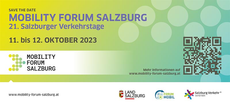Save the Date - Mobility Forum Salzburg Flyer